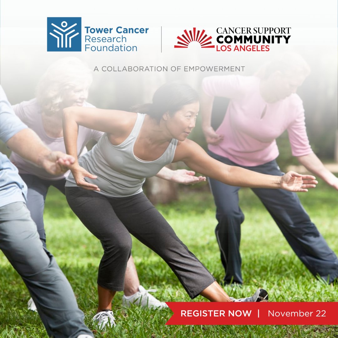 TowerCancer's tweet photo. There's still time to register for this Friday's Tai Chi in the park! Tai chi combines low-impact movements and meditation for a full body-mind workout. Come see what the hype is about this Friday! Register today! 
#tcrf #towercancer #cscla #collaborationofempowerment #taichi https://t.co/Dg4N7i964M