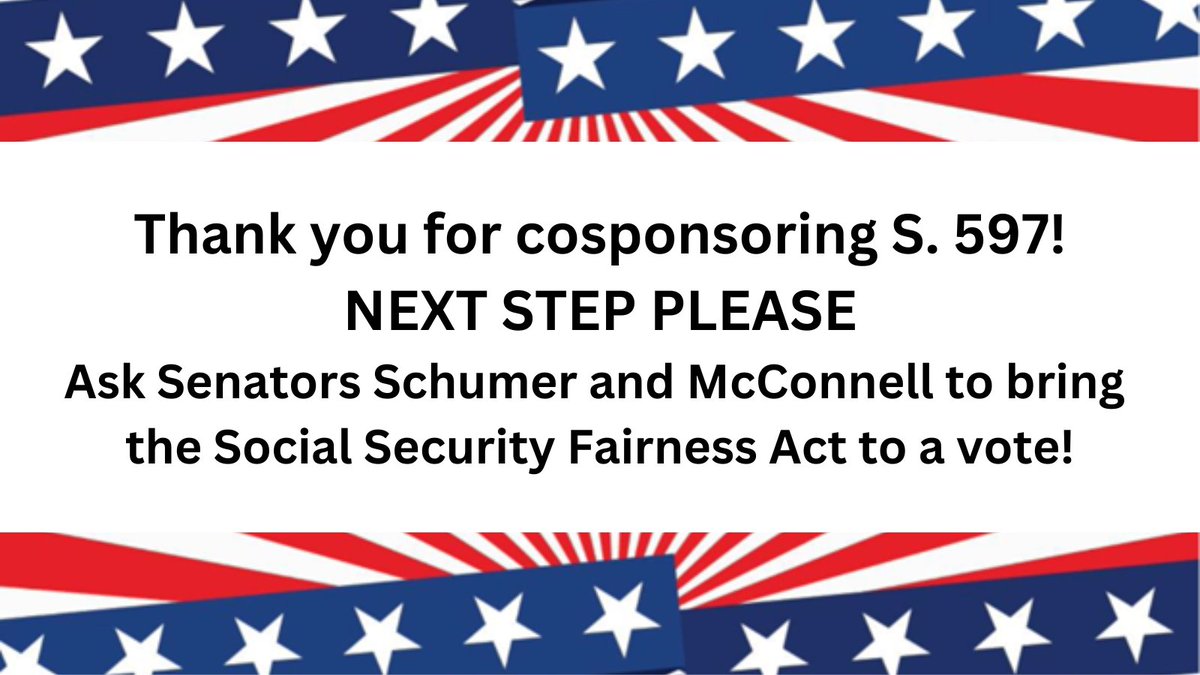 RepealWEP_GPO's tweet image. @SenJohnKennedy
@SenAngusKing
@SenAmyKlobuchar
@SenatorLujan
@SenMarkey
@SenJeffMerkley
@JerryMoran

It's time to #EliminateWEPGPO. Please help bring the Social Security Fairness Act forward!

#EliminateWEPGPO_2024
#SupportSocialSecurityFairnessAct
