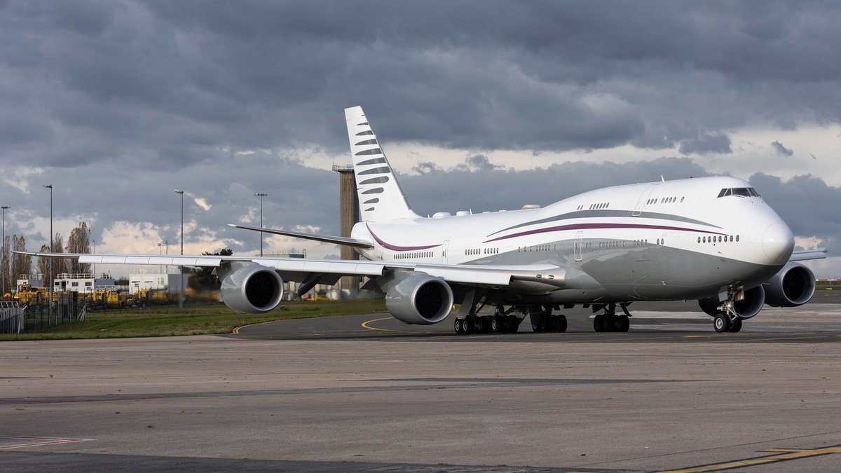 HugoFraca's tweet image. P4-HBJ arrivée dimanche à CDG  est reparti pour Doha cet après-midi