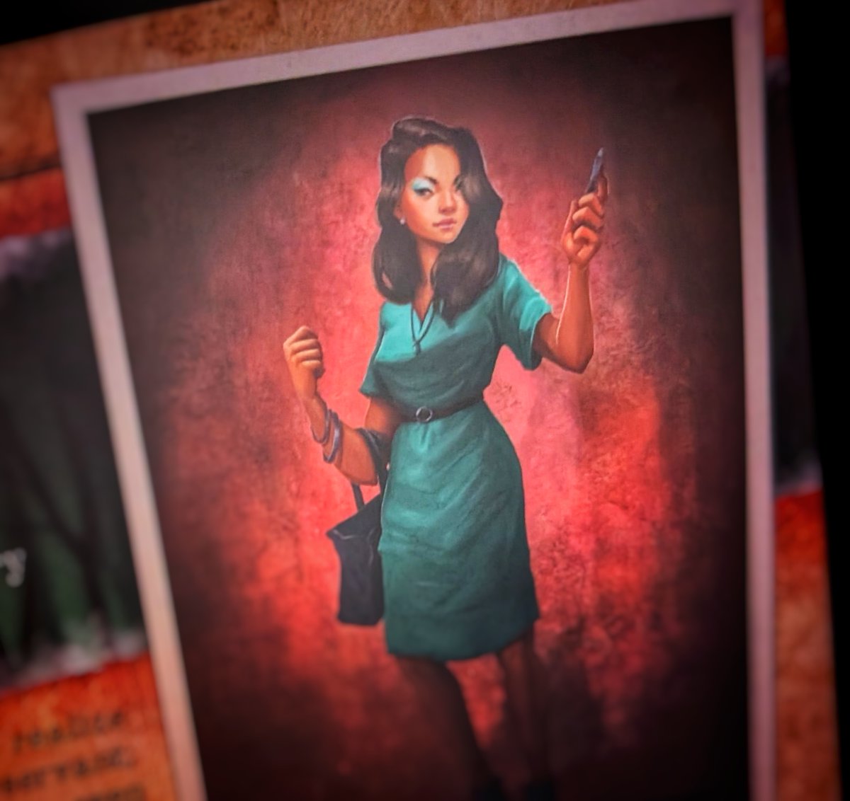 🔦 Meet Aira Willson. The first thing people realize is how perceptive she is. I'm not talking about observant...I mean GIFTED. She finds things before other people know to look.  Even in the pitch black of terror's grip, Aira has a knack for finding the clandestine. #boardgames