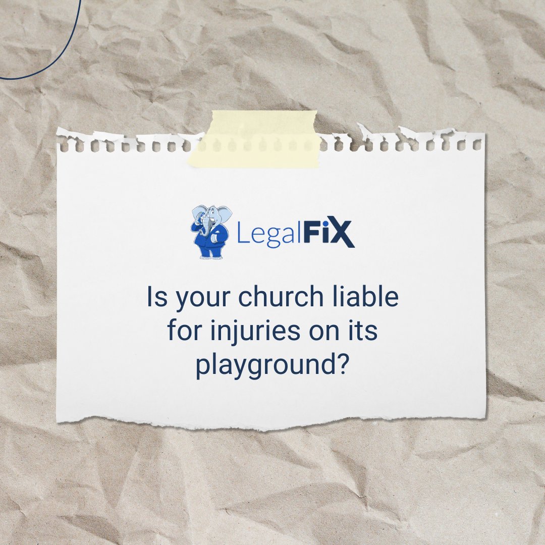 LegalFixPlan's tweet image. Is your church liable for injuries on its playground?
Whether you're a churchgoer, a parent, or simply interested in legal matters, it’s important to stay informed about church safety. Learn more 👉 
legalfix.com/articles/under…
#LegalFix #A2J #LegalIssues
