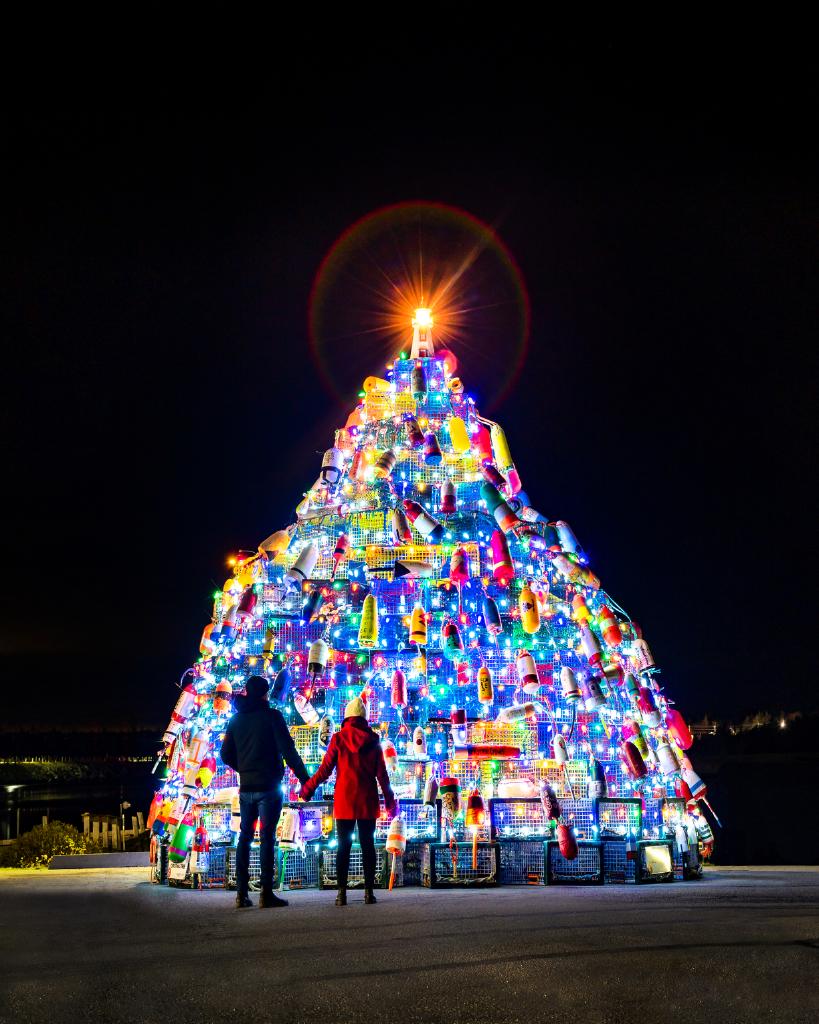 It's beginning to look a lot like Christmas. The 15th Annual Lighting of the Lobster Trap Christmas Tree is happening at 6 PM on November 21st at the Cape Sable Island Causeway. #VistNovaScotia