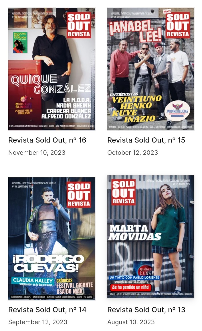 danipach__'s tweet image. Mola mucho hacer balance de vez en cuando en clave @revistasoldout y ver la de cosas chulas que hemos hecho poco a poco en el último año y medio ♥️
issuu.com/revistasoldout