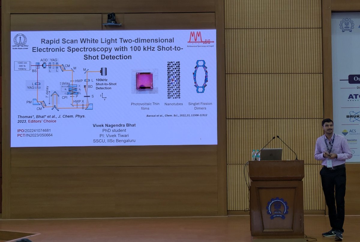 Vivek N Bhat (@veekunb) on Twitter photo Delivered the R.S.Daryan Student Fellowship talk on our work - Rapid scan white light 2D spectrometer @ FCS XV/OWLS-17. Thanks to @FLOURESCENCESOCIETY for the great opportunity.<a href="/ASHA_S_THOMAS/">ASHA THOMAS</a> <a href="/softpolaron/">Vivek Tiwari</a> Delivered the R.S.Daryan Student Fellowship talk on our work - Rapid scan white light 2D spectrometer @ FCS XV/OWLS-17. Thanks to @FLOURESCENCESOCIETY for the great opportunity.<a href="/ASHA_S_THOMAS/">ASHA THOMAS</a> <a href="/softpolaron/">Vivek Tiwari</a>