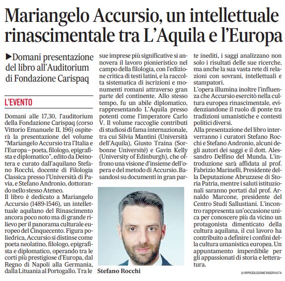 StefanoRocchi7's tweet photo. Domani ad AQ https://t.co/bbDCTVifqf