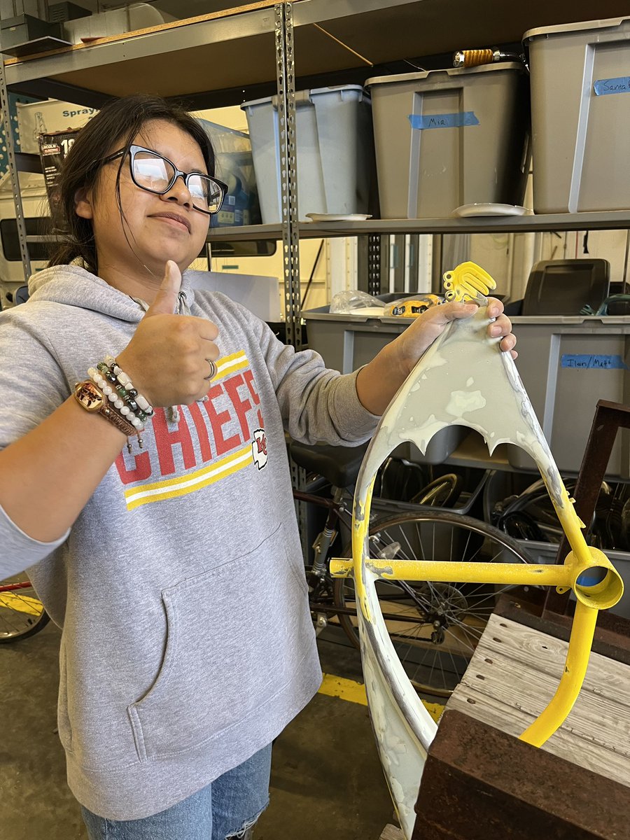 Just wrapped up a great week for our Lowrider Bike Club with two great meetings to advance our student artists projects. We’re gearing up to have a great end of the semester! <a href="/olatheschools/">Olathe Public Schools</a> #OPSMakeTodayCount