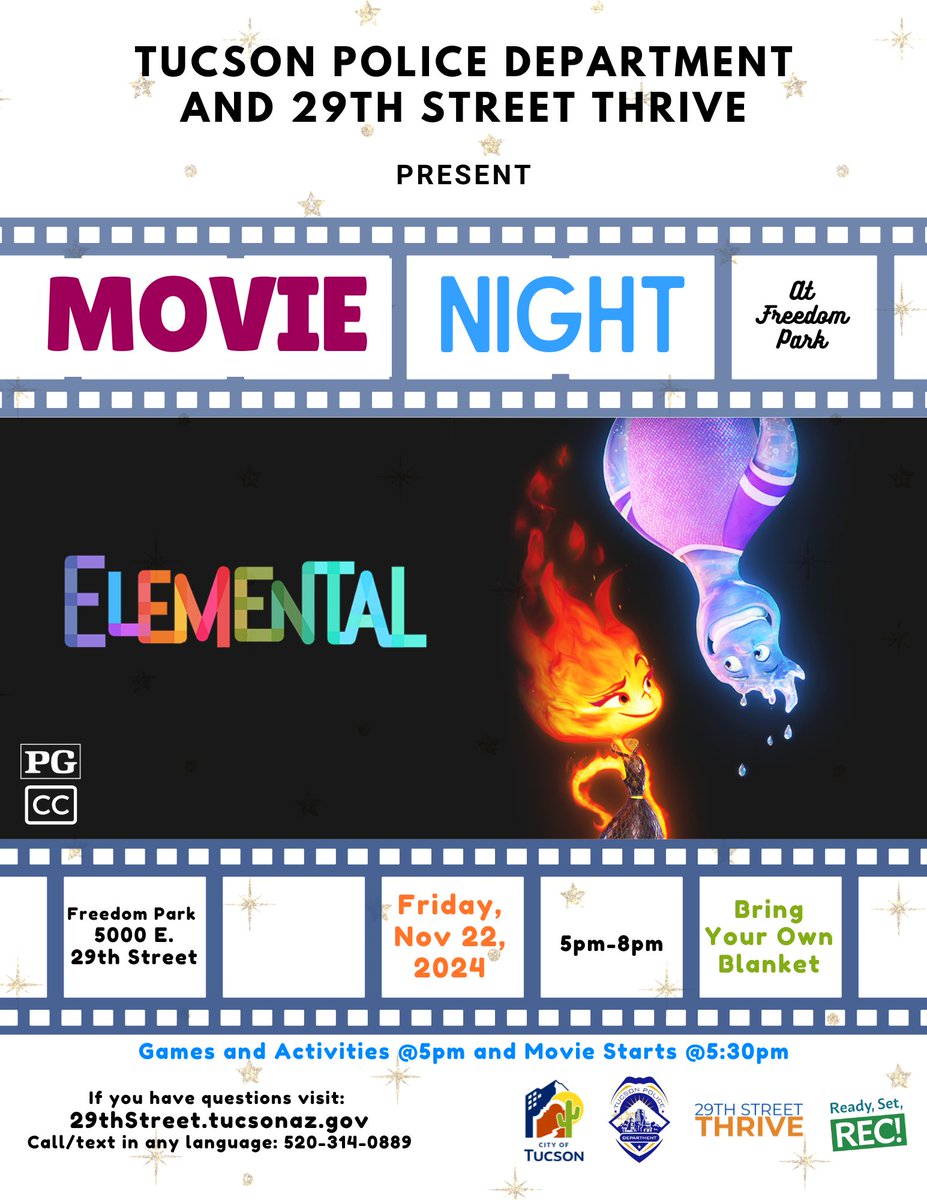 29thrive's tweet image. Movie Night this Friday 11/22 at Freedom Park!! Bring your blankets &amp;amp; get your free popcorn! 🎞️🍿