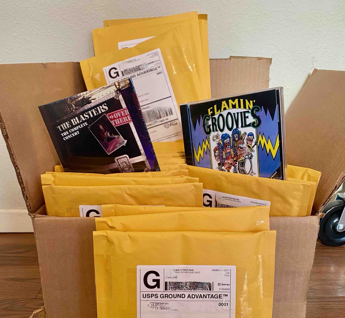 Prime Mover Media (@primemovermedia) on Twitter photo Being in communication with #PrimeMoverMedia allows you a wide range of perks, including being the first on your block to receive finished copies of your favorite releases. Today I mailed out new CDs from <a href="/BlastersBand/">The Blasters</a> and <a href="/FlaminGroovies/">Flamin' Groovies</a>, due in stores Nov. 29. @libhallgroup Being in communication with #PrimeMoverMedia allows you a wide range of perks, including being the first on your block to receive finished copies of your favorite releases. Today I mailed out new CDs from <a href="/BlastersBand/">The Blasters</a> and <a href="/FlaminGroovies/">Flamin' Groovies</a>, due in stores Nov. 29. @libhallgroup