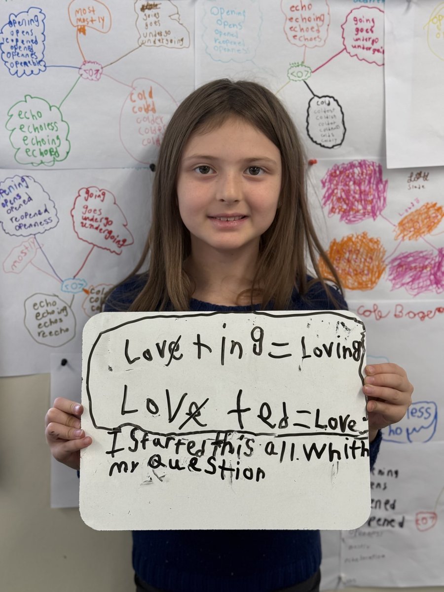 mrcdoublet's tweet photo. Learning from LOVE. A few days ago, a student asked, “What is the <e> doing in love if it’s not making the vowel long?”Today, we investigated and found that we can learn a lot from the word love. ⁦@Woodman_Wolves⁩ ⁦@GEDSB⁩ #structuredwordinquiry https://t.co/DUcUxZvFTu