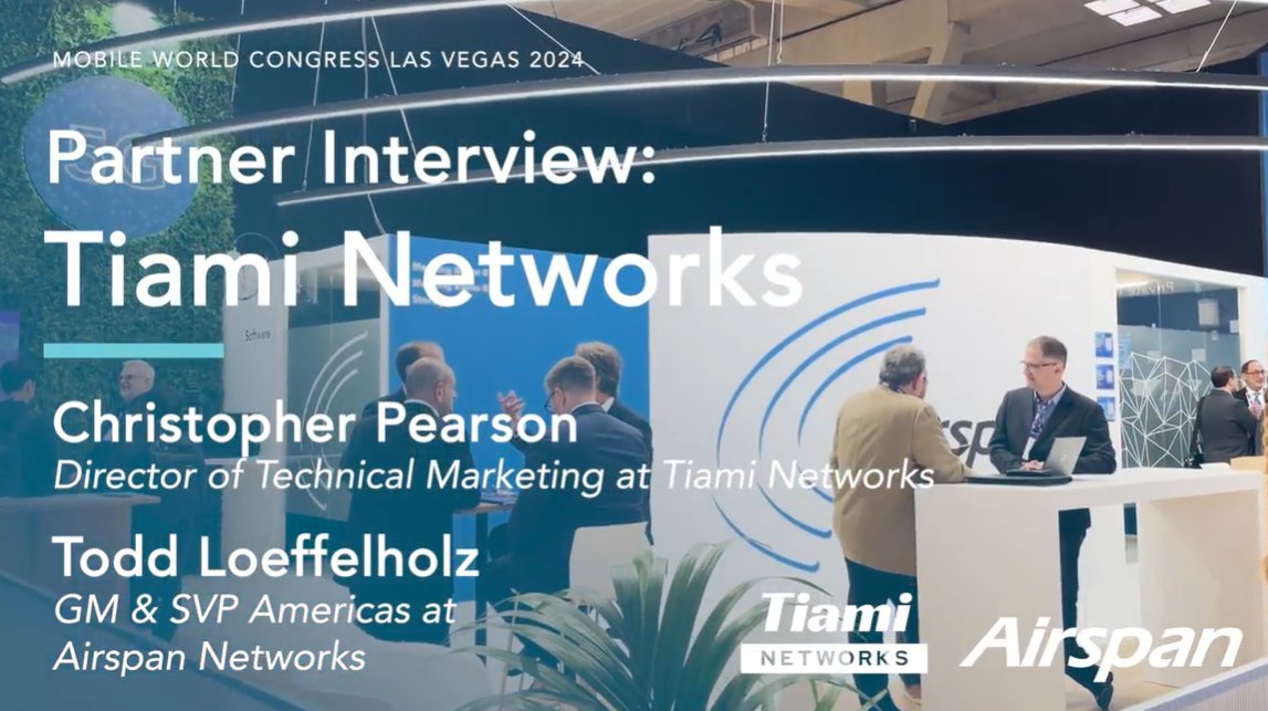 AirspanNetworks's tweet image. At #MWCLasVegas, #Airspan &amp;amp; #Tiami showcase how #5G-powered Integrated Sensing and Communication (ISAC) is revolutionizing industries like #smartcities, #DOD, and #publicsafety. 

Tune in to this interview for insights on this partnership: youtu.be/BfVwwBjjywI