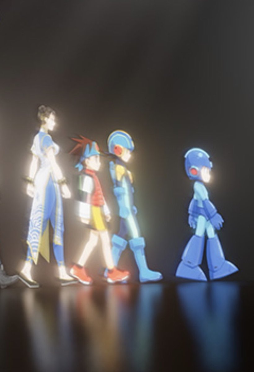 RockmanEXEZone's tweet photo. The Great Capcom Exhibition features Lan and MegaMan.EXE in the “Capcom Character Parade Animation”! They walk alongside other popular characters throughout Capcom’s history. https://t.co/XazIASmfPz