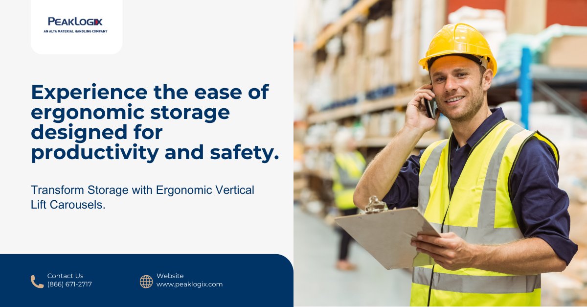 scotttechllc's tweet image. Ergonomic Storage Solutions that Work for You
Our Vertical Lift Carousels bring items directly to the operator, making storage safe and ergonomic. Improve productivity and reduce strain with ease.

Discover VLC benefits 👉 hubs.la/Q02YY1gm0