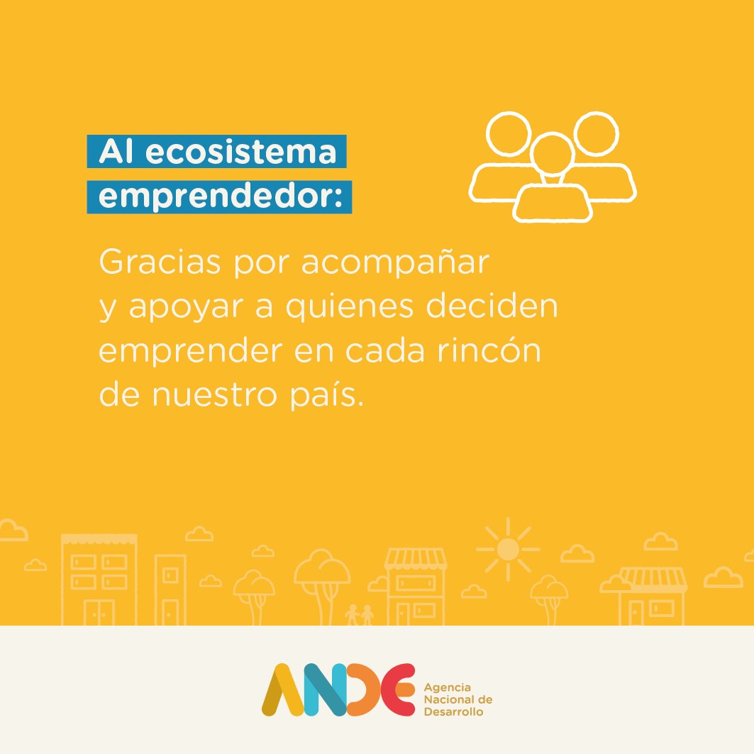 ANDEUruguay's tweet photo. 🎉 ¡Feliz día Nacional de la Cultura Emprendedora! 

Desde ANDE, seguimos apoyando y promoviendo la cultura emprendedora para que cada vez más personas se animen a emprender 💪 https://t.co/xdxs1A9zDG