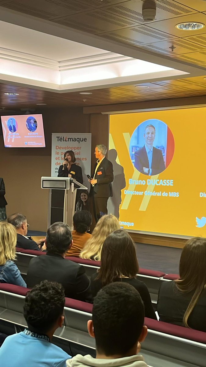 🗣 Pour clôturer cette plénière, nous sommes très fiers d’annoncer notre nouveau partenariat avec <a href="/MBS_edu/">MBS School of Business</a>. Aujourd’hui 900 #Alumni Télémaque dont 99% poursuivent dans les études supérieures. En 2028, plus de 2000 jeunes Télémaque seront Alumni en études supérieures. Les grandes