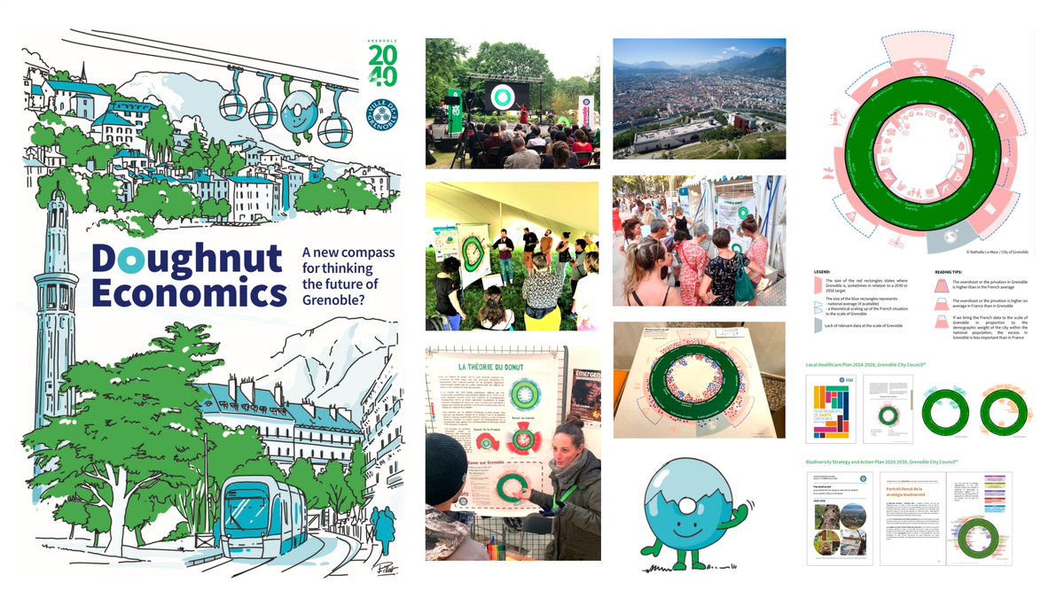 The French city of Grenoble is doing pioneering work in putting Doughnut Economics into practice. And they've just shared it in a fab report, in French &amp; English. If you are in need of some inspiration (anyone?) I promise you a good dose here.... calameo.com/books/00419037…