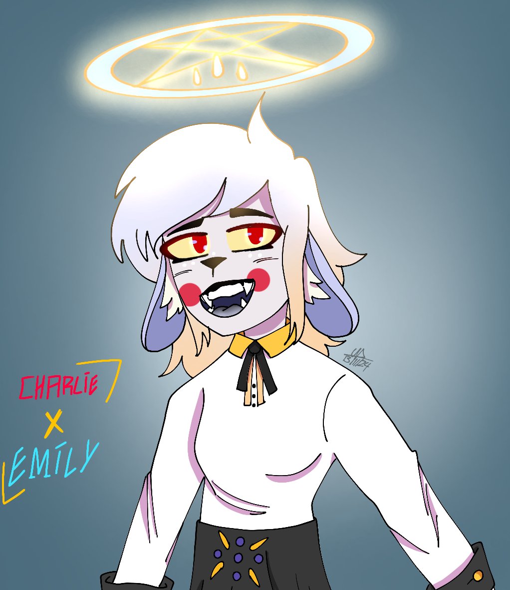 LukasUva_'s tweet photo. I forgot to post (I think I'm starting to like alternative ships too much...)

#HazbinHotel #HazbinHotelFanart #RoyalHalo #Luggie #fanchild #fankid https://t.co/QSLLffJnnU