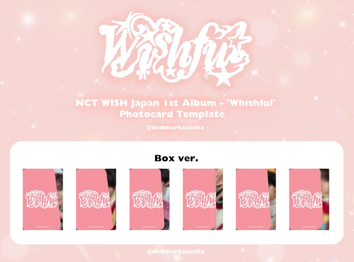 NCT WISH Japan 1st Album - WISHFUL Album Photocard Template Box