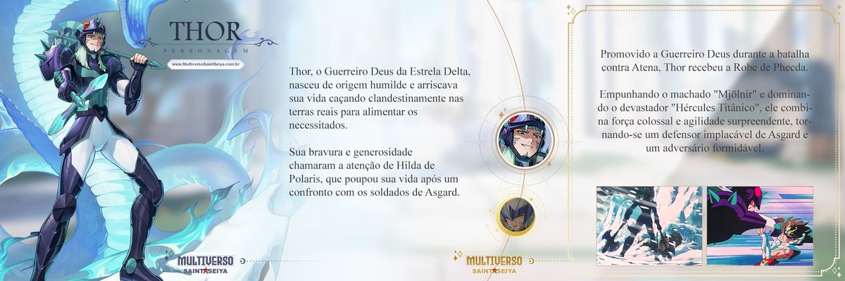 MultiSaintSeiya's tweet photo. Promovido a Guerreiro Deus na a batalha contra Atena, Thor recebeu a Robe de Phecda. Empunhando os machados "Mjölnir" e dominando o devastador "Hércules Titânico", ele combina força colossal e agilidade surpreendente, tornando-se um defensor de Asgard e um adversário formidável. https://t.co/ikglsFmtB0