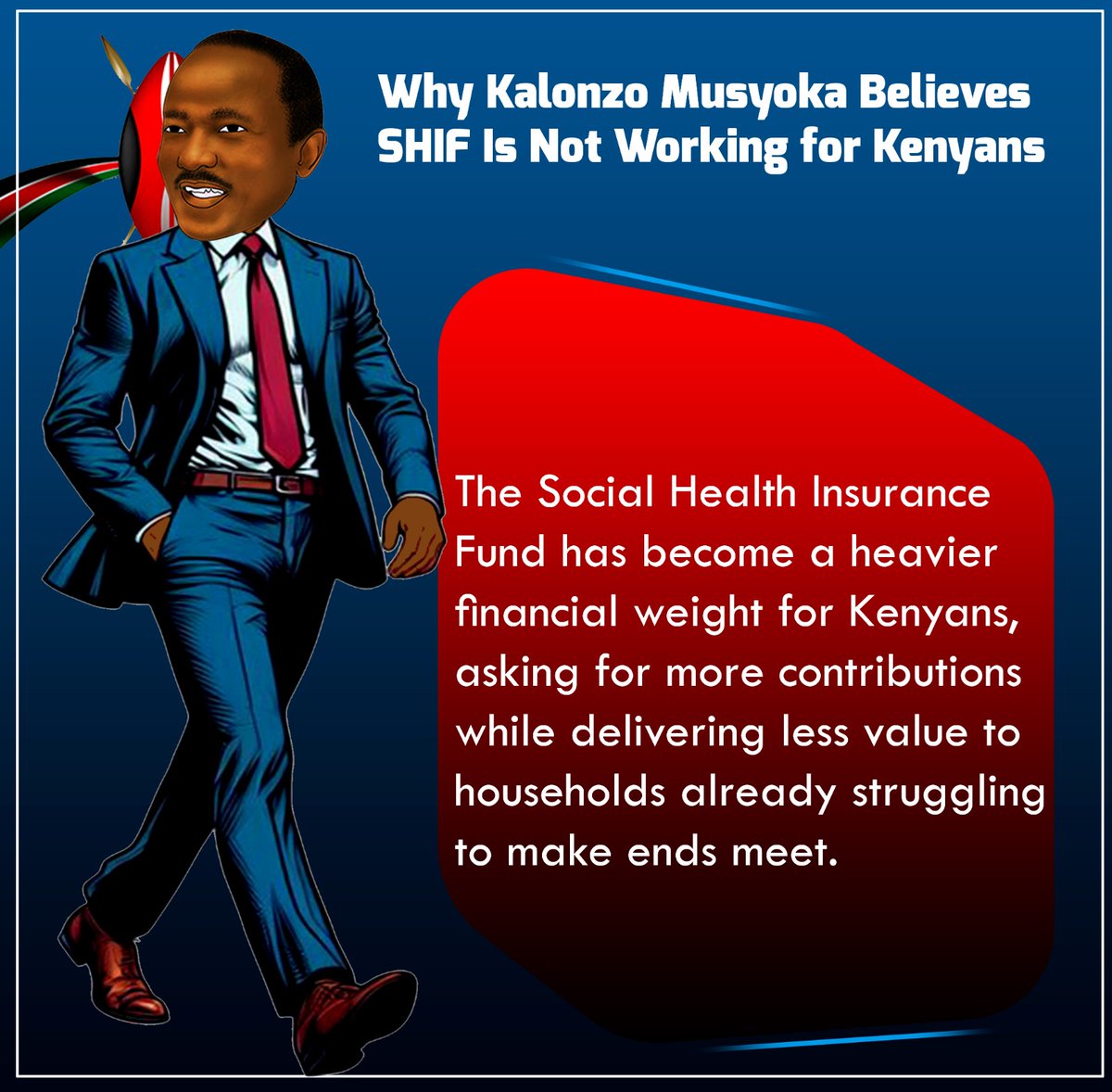 TheWiperParty's tweet photo. The many reasons why SHA/SHIF is an uncomfortable and unnecessary burden to Kenyans.
And why @skmusyoka is the @officialskmusyoka is the #RightManForTheJob #RightManAtRightTime https://t.co/UYCjgHwzlL