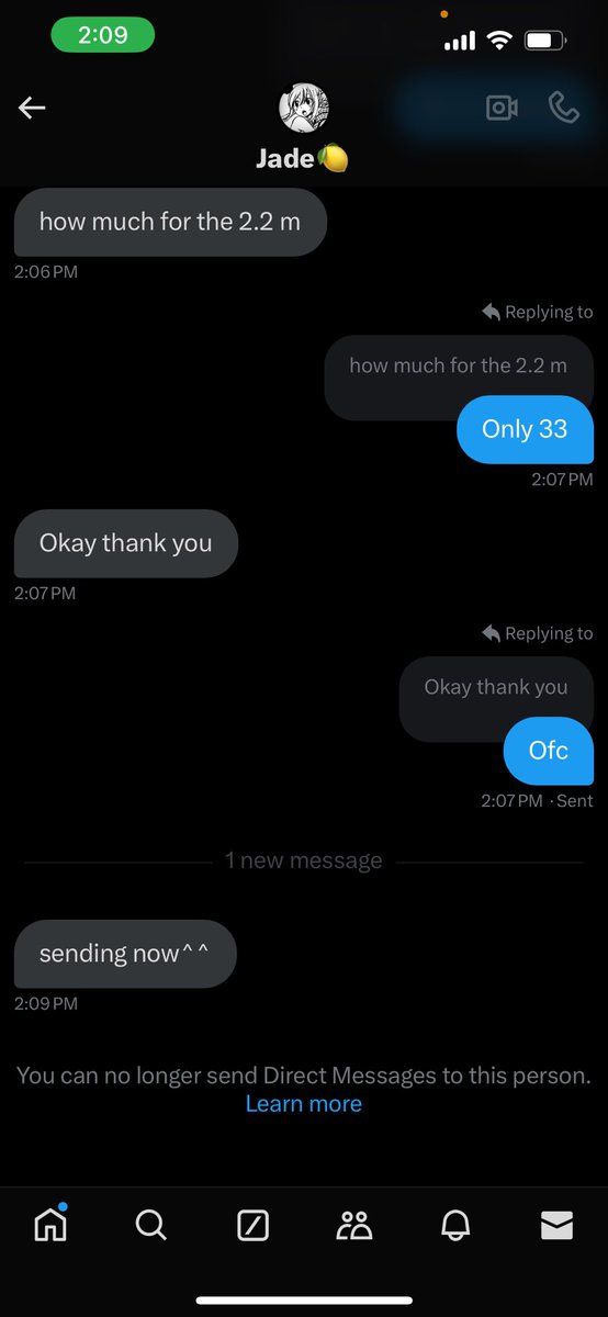 ariel_loveyq's tweet photo. Look out for jade @luvs4jade she is a scammer she scammed me out of 2.2m be careful https://t.co/JUUddtNUXC