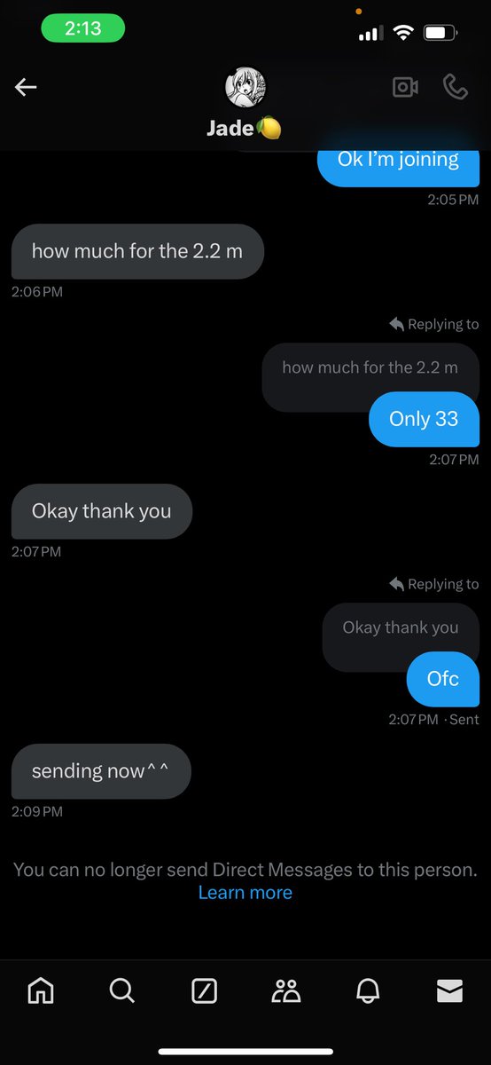 ariel_loveyq's tweet photo. Look out for jade @luvs4jade she is a scammer she scammed me out of 2.2m be careful https://t.co/JUUddtNUXC