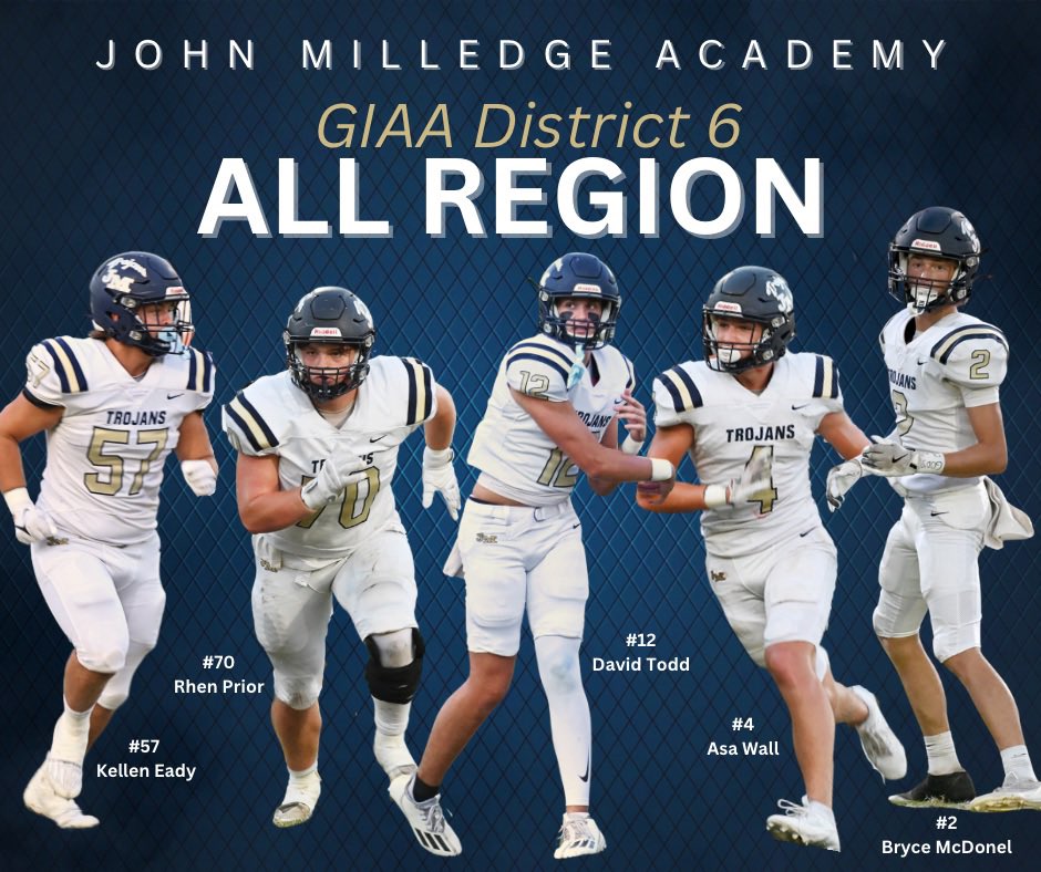 JT Wall (@coach_jtwall) on Twitter photo Congrats to these JMA Trojans for earning 2024 GIAA District 6 All- Region honors. <a href="/RhenPrior/">Rhen Prior</a> <a href="/davidtoddd_23/">David Todd</a> <a href="/AsaTWall/">Asa Wall</a> <a href="/BryceMcdonel/">Bryce McDonel</a> <a href="/GilPound8/">Gil Pound</a> <a href="/RecruitGa/">Recruit Georgia</a> Congrats to these JMA Trojans for earning 2024 GIAA District 6 All- Region honors. <a href="/RhenPrior/">Rhen Prior</a> <a href="/davidtoddd_23/">David Todd</a> <a href="/AsaTWall/">Asa Wall</a> <a href="/BryceMcdonel/">Bryce McDonel</a> <a href="/GilPound8/">Gil Pound</a> <a href="/RecruitGa/">Recruit Georgia</a>