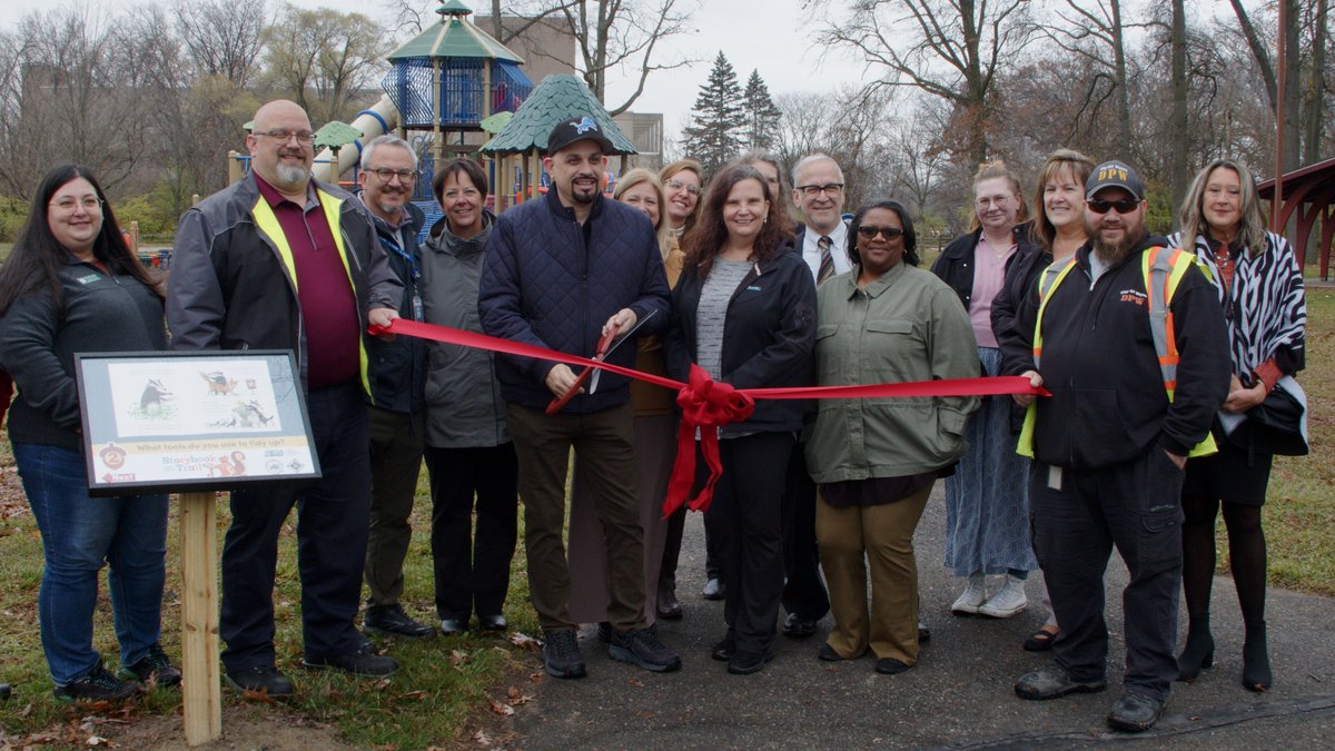 Wayne RESA (@wayneresa) on Twitter photo Today we opened a new storybook trail at Attwood Park in Wayne! The path allows children and families to read a story as they walk through the park, promoting outdoor activity and childhood literacy.
Thanks to our team, the City of Wayne, and <a href="/waynepublic/">Wayne Public Library</a> for making this happen! Today we opened a new storybook trail at Attwood Park in Wayne! The path allows children and families to read a story as they walk through the park, promoting outdoor activity and childhood literacy.
Thanks to our team, the City of Wayne, and <a href="/waynepublic/">Wayne Public Library</a> for making this happen!