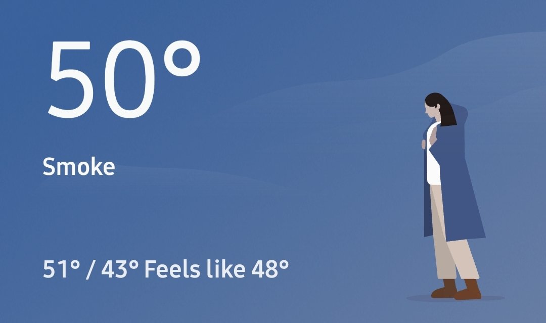 Bennett140's tweet photo. Sorry, the forecast today is "smoke"? https://t.co/Ps4uEvHH25