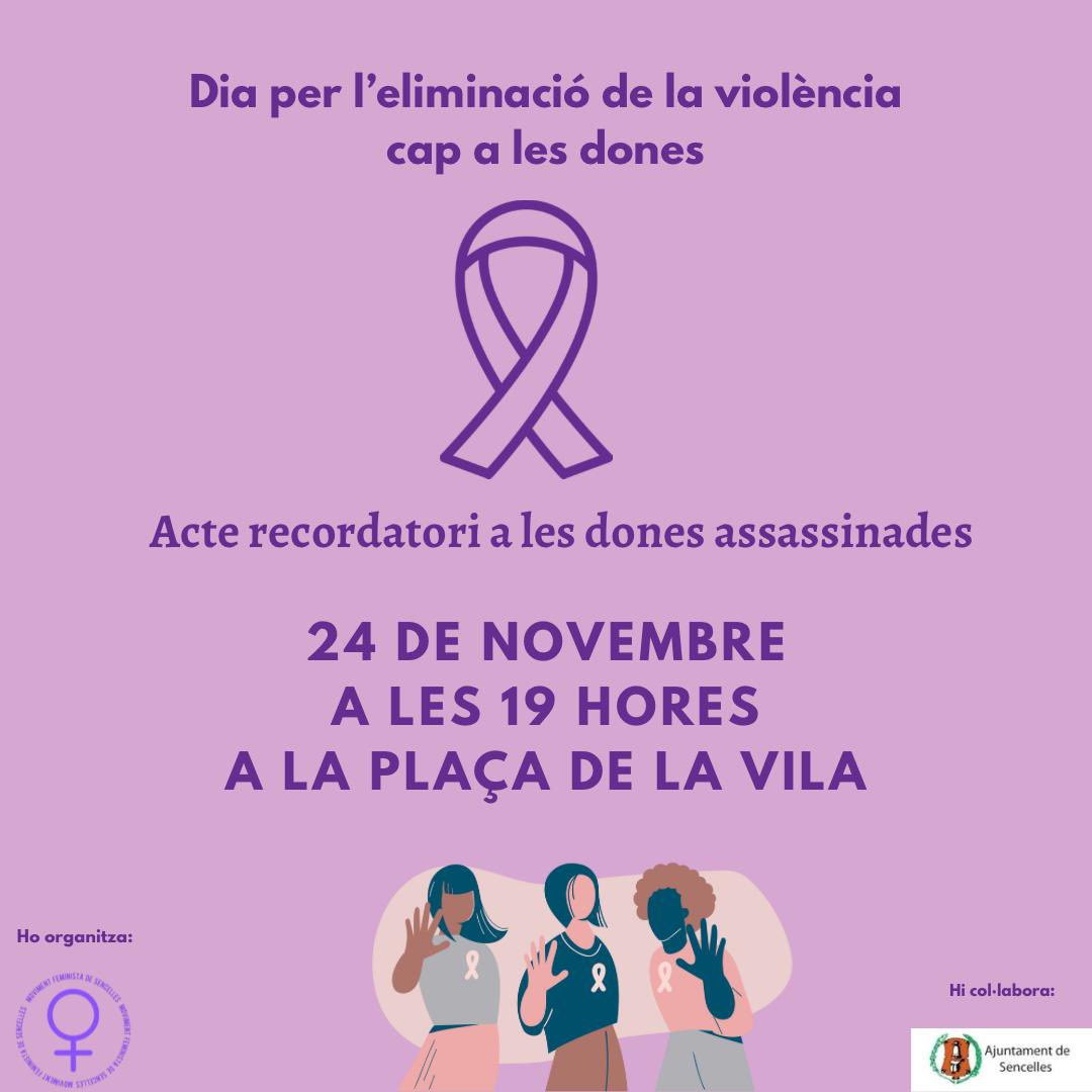 IndSencelles's tweet photo. Celebració del Dia Internacional per l’eliminació de la violència cap a les dones a #Sencelles 

✊🏻💜 https://t.co/q4sD5xl5i2