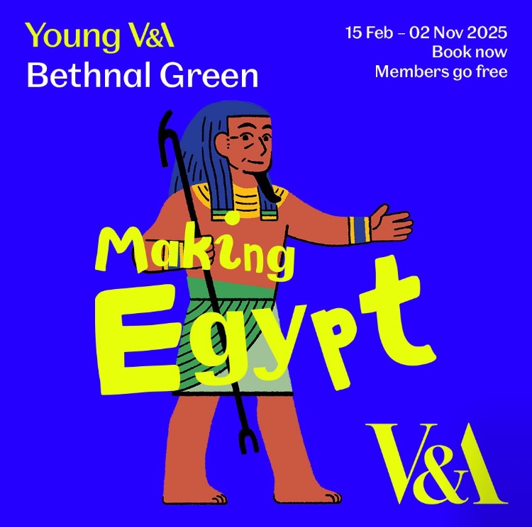 Young V&amp;A just launched ticket sales for Making Egypt next year. Created for children and families, see how stories and images from ancient Egypt continue to influence art, design and popular culture today. From 15 Feb 2025 at Young V&amp;A. Tickets - vam.ac.uk/exhibitions/ma…