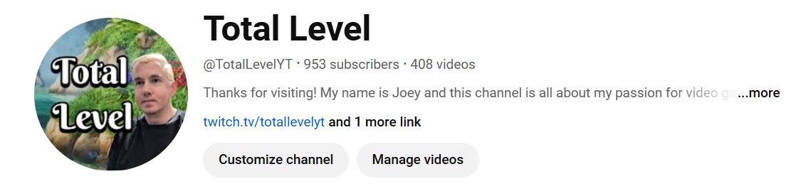 TotalLevelYT's tweet photo. Getting very close to reaching 1000 subs, hoping to reach that mark before the end of the year. Let's go! https://t.co/iVzhEihKyQ