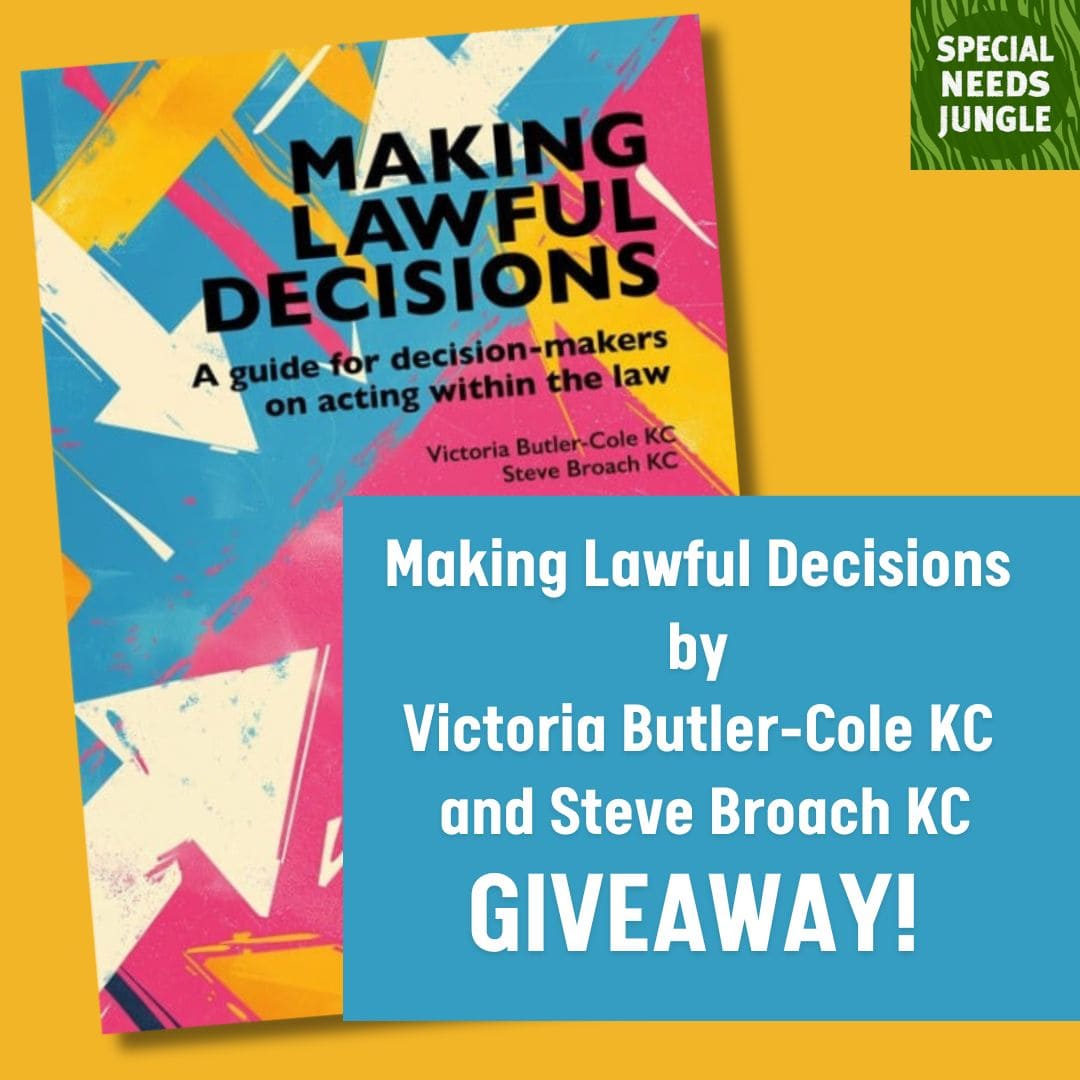 Special Needs Jungle (@spcialndsjungle) on Twitter photo On SNJ Today: See our fab #GIVEAWAY for Making Lawful Decisions by leading public law barristers <a href="/TorButlerCole/">Tor Butler-Cole</a> & <a href="/SteveBroach/">Steve Broach KC</a> (Tell your SEND Case Officer about it!) If you just want to buy it, there's an SNJ commission link in the post 😀
specialneedsjungle.com/making-lawful-… On SNJ Today: See our fab #GIVEAWAY for Making Lawful Decisions by leading public law barristers <a href="/TorButlerCole/">Tor Butler-Cole</a> & <a href="/SteveBroach/">Steve Broach KC</a> (Tell your SEND Case Officer about it!) If you just want to buy it, there's an SNJ commission link in the post 😀
specialneedsjungle.com/making-lawful-…