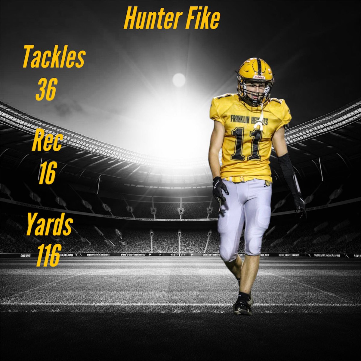 T Owens (@coachtojr) on Twitter photo 🚨Senior Spotlight🚨
🏷️:<a href="/HunterFike/">Hunter Fike</a>
🎥: hudl.com/video/3/175952…
5’10 165 SS/WR
A kid that missed junior season but came into his senior year on fire. Has good speed, balls skills, tough, and he’s a hard worker. He also has a 4.2 GPA. Currently Holds 1 offer . 🚨Senior Spotlight🚨
🏷️:<a href="/HunterFike/">Hunter Fike</a>
🎥: hudl.com/video/3/175952…
5’10 165 SS/WR
A kid that missed junior season but came into his senior year on fire. Has good speed, balls skills, tough, and he’s a hard worker. He also has a 4.2 GPA. Currently Holds 1 offer .