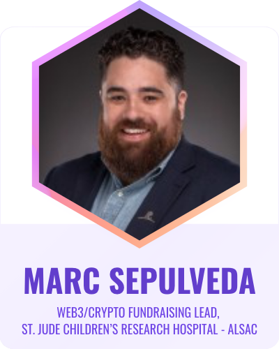 TheGivingBlock's tweet photo. Leading Web3 fundraising at @StJude, @sometimesMarc is connecting crypto donors with lifesaving research. 💡 His work ensures crypto supports pediatric breakthroughs at @StJude. 🌍 #CryptoPhilanthropy #CryptoForGood https://t.co/wUtuwTgD80 https://t.co/OXTfSX19eQ