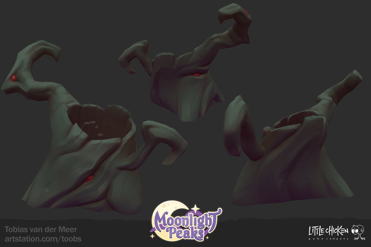 #wipwednesday on our Discord✨️🌳💀 The most creepy trees lovingly sculpted by <a href="/Toobsvdm/">Toob van der Meer</a> 💜 #moonlightpeaks