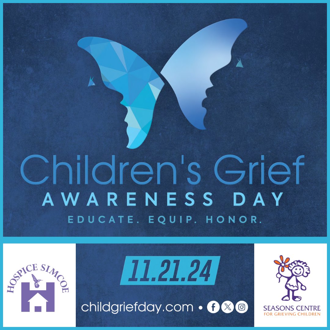 November 21, 2024 is Children’s Grief Awareness Day. This day provides an opportunity for all of us to raise awareness of the painful impact that the death of a loved one has in the life of a child, or teen, an opportunity to make sure that these children receive the support they