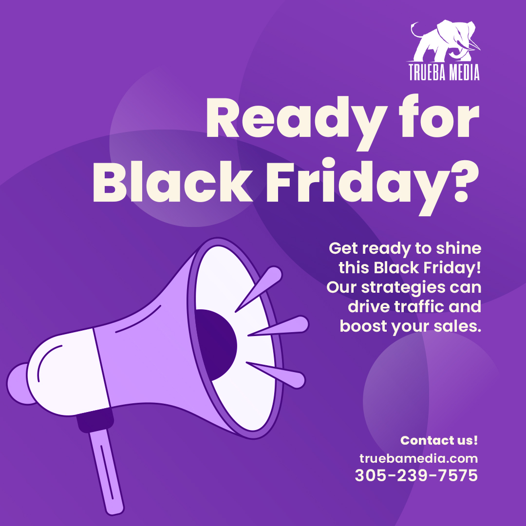 TruebaMedia's tweet image. 🚀 Get Ready to Shine This Black Friday! 🛍️
Is your business prepared to stand out in the Black Friday frenzy?

#BlackFriday #DigitalMarketing #SEO #PPC #LeadGeneration #HolidaySales #MarketingStrategy #OnlineAdvertising #EcommerceMarketing #SalesGrowth #Brand #TruebaMedia