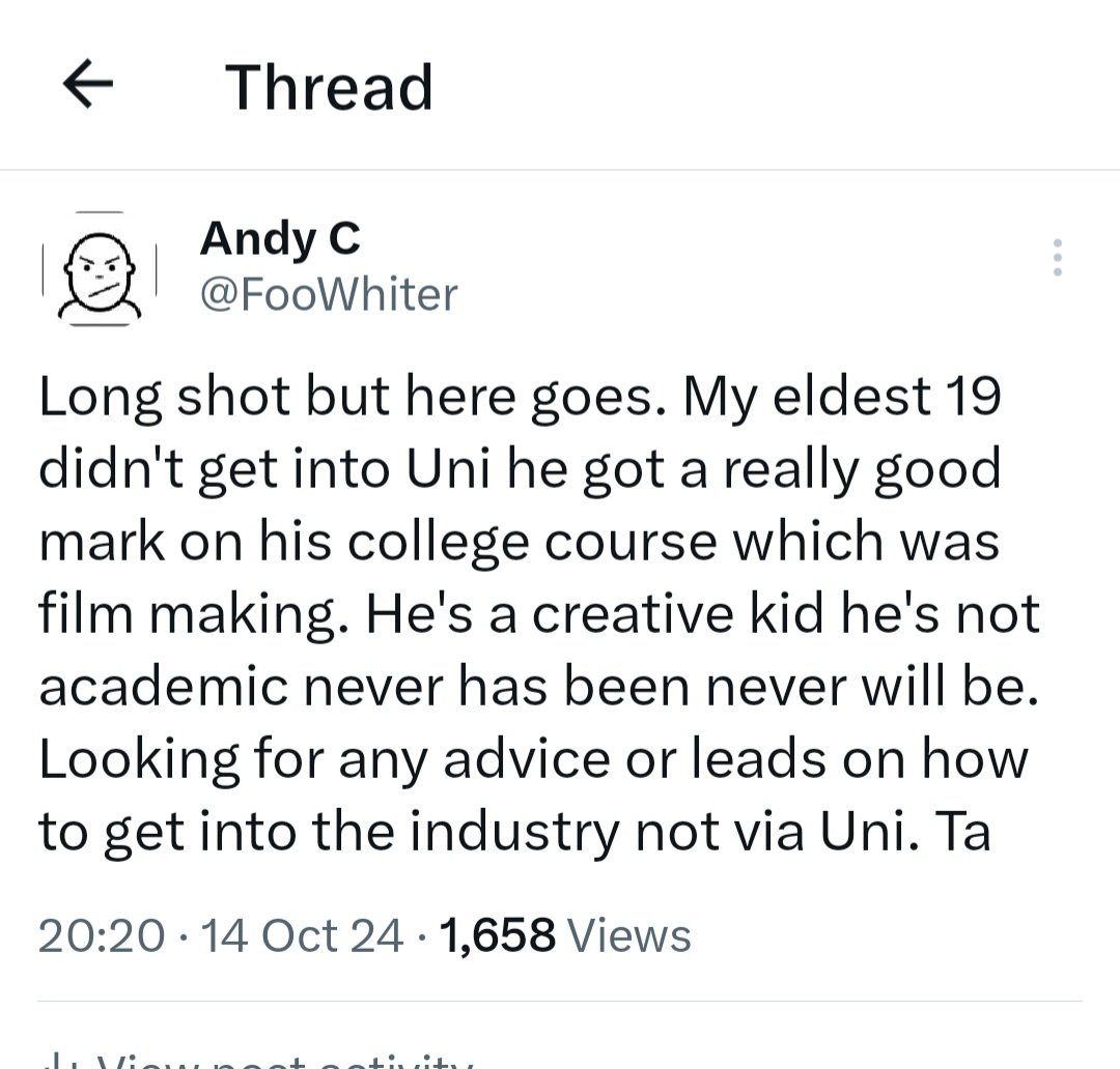 Andy C tweet media
