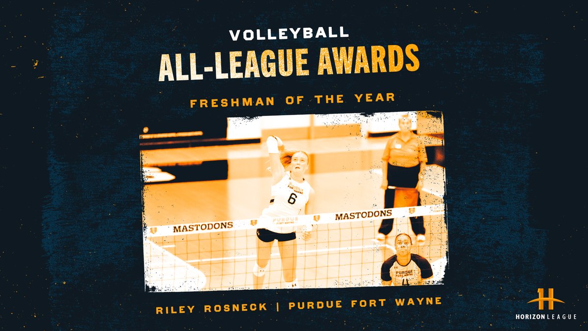 Horizon League (@horizonleague) on Twitter photo Our 2024 #HLVB Freshman of the Year is Riley Rosneck of <a href="/MastodonWVB/">Purdue Fort Wayne WVB</a>!
🏐: tinyurl.com/27st9xcn
#OurHorizon 🌇| <a href="/GoMastodons/">Purdue Fort Wayne Mastodons</a> Our 2024 #HLVB Freshman of the Year is Riley Rosneck of <a href="/MastodonWVB/">Purdue Fort Wayne WVB</a>!
🏐: tinyurl.com/27st9xcn
#OurHorizon 🌇| <a href="/GoMastodons/">Purdue Fort Wayne Mastodons</a>