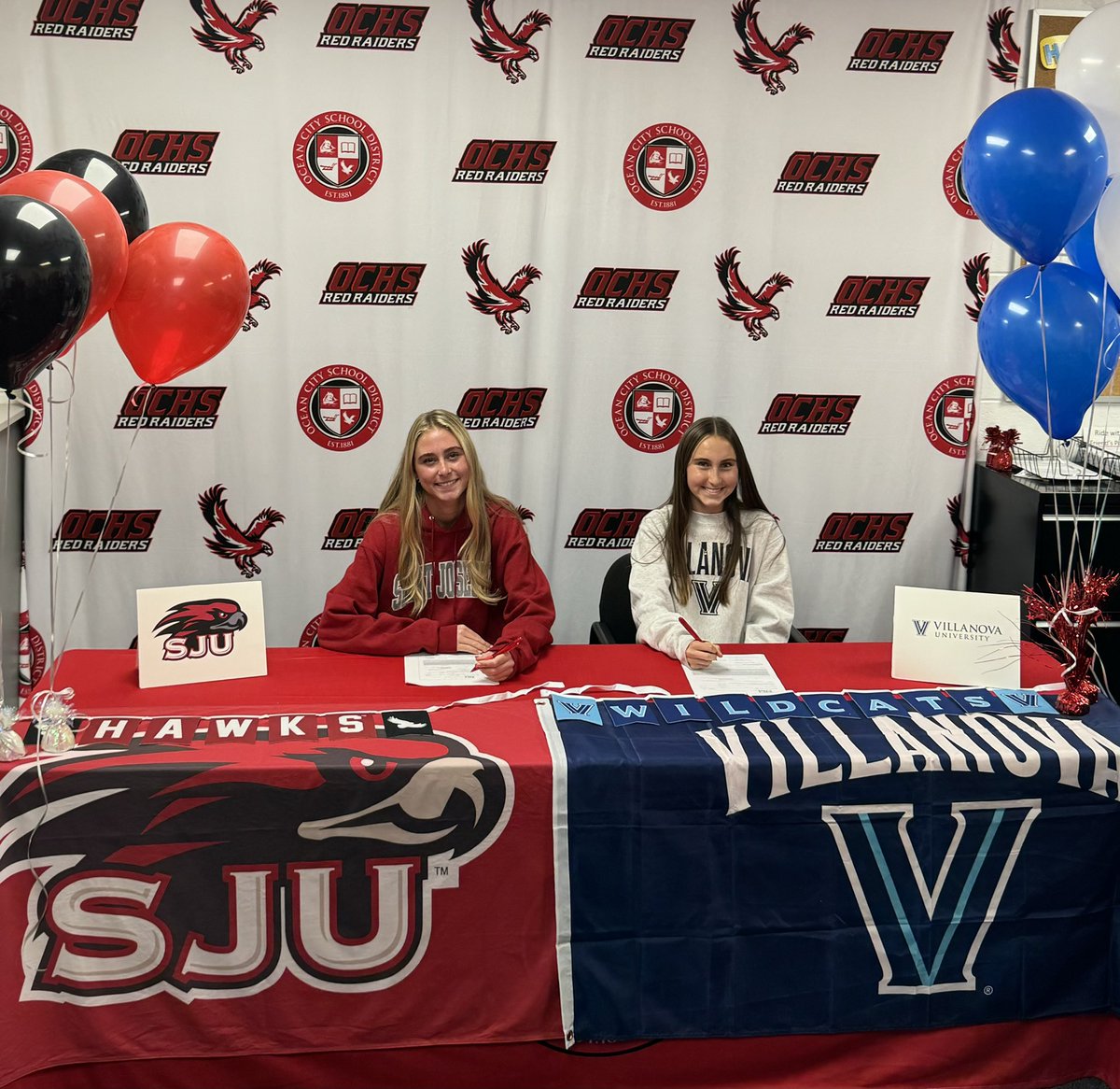 Congrats to Chloe and Maeve for signing to run at the Division 1 level!! 

We have been so lucky to have these outstanding ladies shape our program with their hard work, commitment, and class. 

They have paved the way for the next crew. Big shoes to fill!