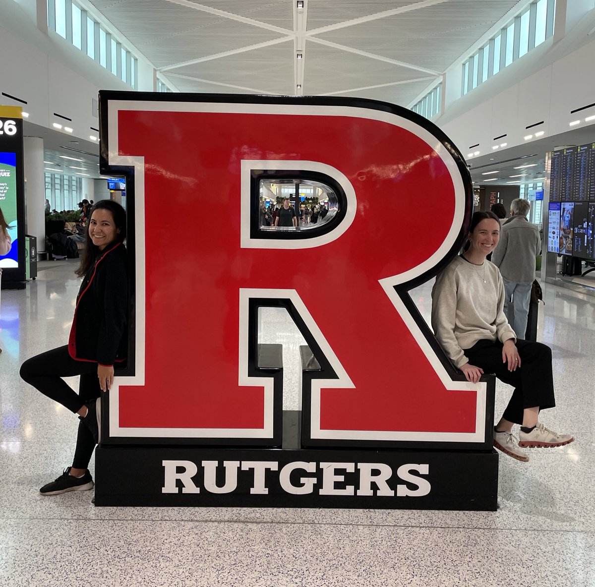 Obligatory picture with the RU sign! We’re off to NCA—see you soon New Orleans! 🎷#NCA2024