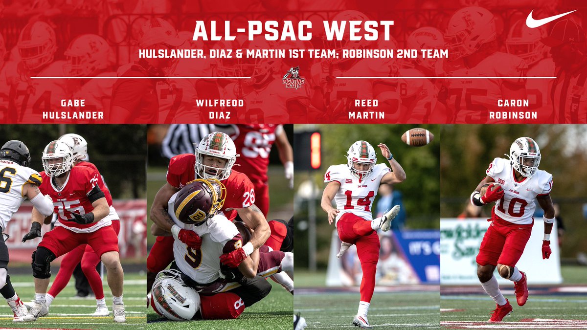 Four <a href="/EdinboroFB/">Edinboro Football</a> players earned All-PSAC West honors!📰 tinyurl.com/2bbm3cvz