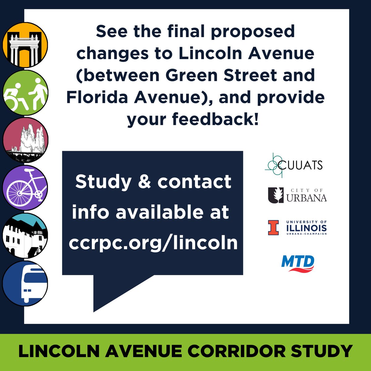 CUUATS's tweet photo. The Lincoln Avenue Corridor Study has published its final recommendations for improving Lincoln Avenue for pedestrians, cyclists, bus riders, and drivers, and we want to hear from you!

Visit https://t.co/voE5WNLCf8 to learn about the study and how you can provide feedback! https://t.co/T8cjst2BMp