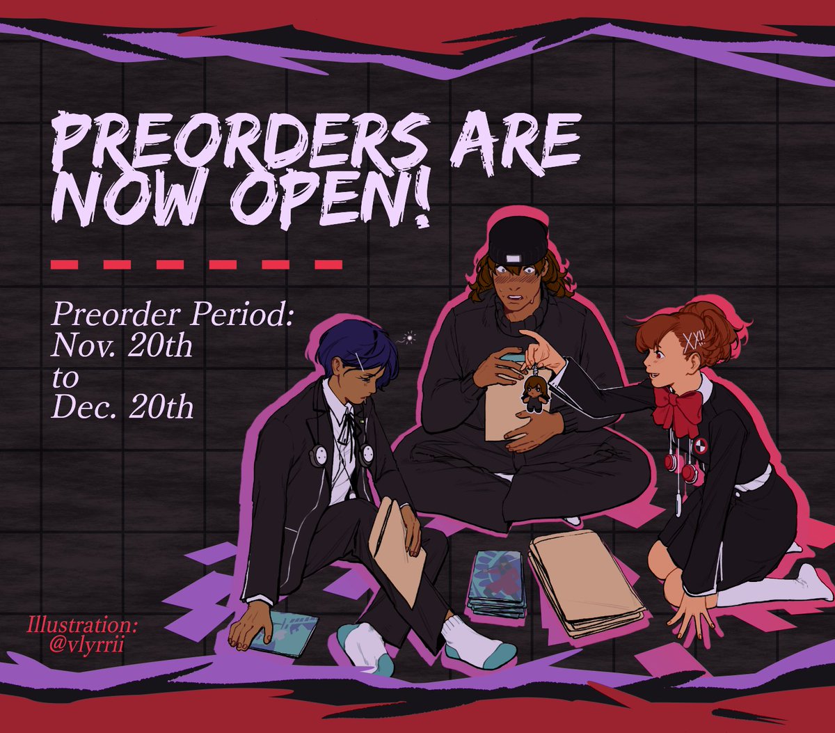 ‼️PREORDERS OPEN‼️

It's finally time! The shop for DEATHBOUND - A Shinjiro Aragaki Zine is now LIVE!

See the thread below for all information about our bundles, stretch goals, and a very special add-on!

🪓SHOP LINK: deathboundzine.bigcartel.com
🪓UK buyers: etsy.com/shop/Deathboun…