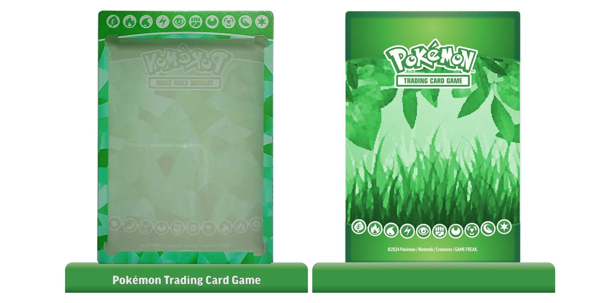 NecridGG's tweet photo. Hey @UltraProIntl @UltraPROSupply.. I can't lie, the #green single-case for #Pokémon I've been waitin for was a little disappointing. Why is it Blue? Where are the mana icons? I can't put that in my wall case next to the other ones!.. THIS here is what it should have looked like. https://t.co/hQElnB59YQ