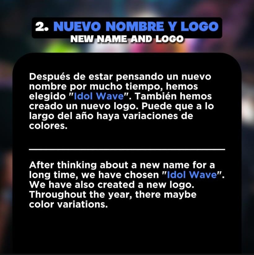 idolwave_'s tweet photo. Perdonar la tardanza.. 
‼️NUEVO NOMBRE Y DINÁMICA‼️

Muchas gracias por todo. Seguimos trabajando en nuevos proyectos con ilusión. Más info pronto! 

#KPOP #idolwave https://t.co/fTLxiizcw9