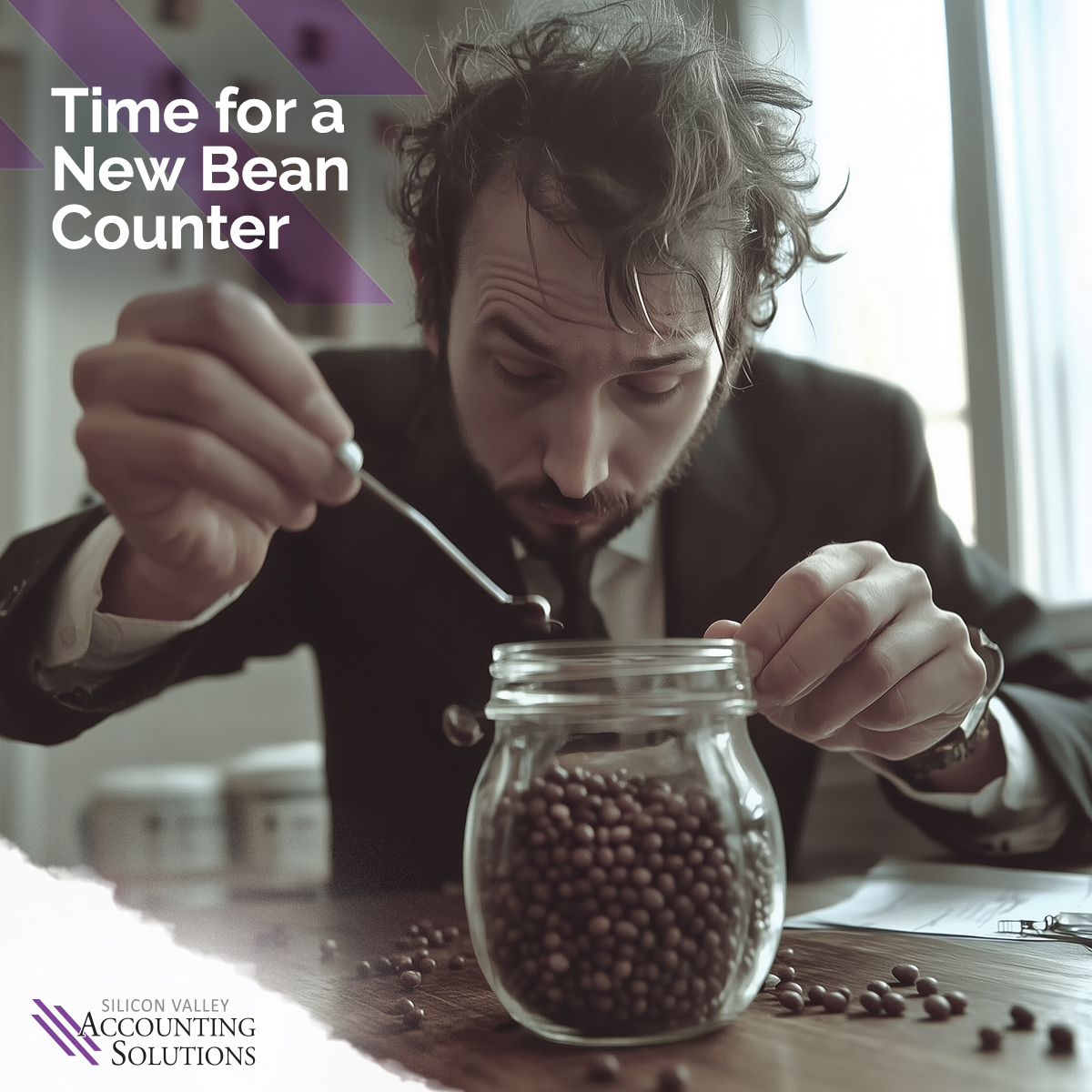 svaccounting's tweet image. Time for a New Bean Counter. Silicon Valley Accounting Solutions does more than just count your beans. Let&apos;s talk.
#NewAccountant #BusinessBookkeeping #QuickBooksPro