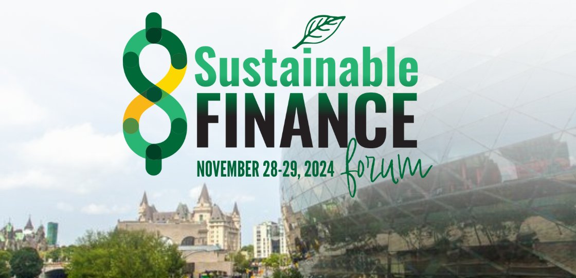 The Sustainable Finance Forum is coming to the Rogers Centre Ottawa on Nov 28-29! Explore innovative strategies, work with industry leaders and top policymakers, and help shape a sustainable economy.

🔗 For more information and to stay updated on the lineup of speakers and