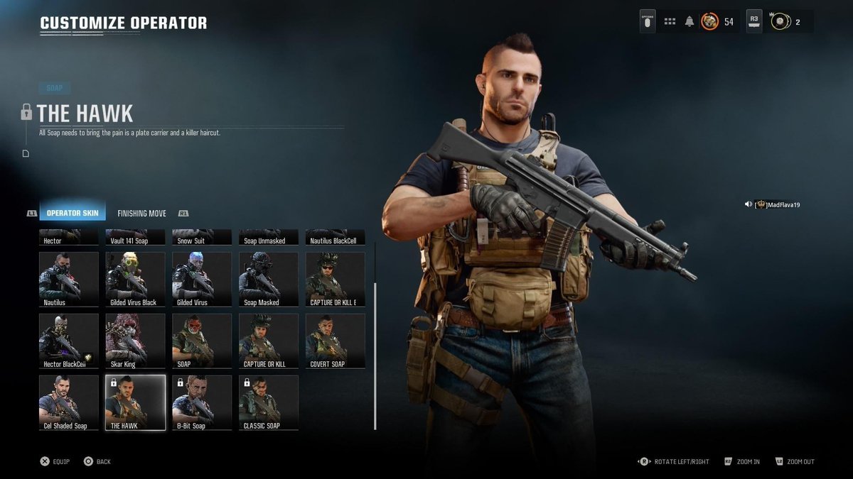 DeathFleet's tweet image. Holla at: @CallofDuty @SHGames @RavenSoftware @Treyarch @ModernWarzone 
We have all seen this operator skin in WZ.
But how do we aquire this classic skin?

How about release a bundle or a free gift?

#justiceforsoap #cod #Warzone