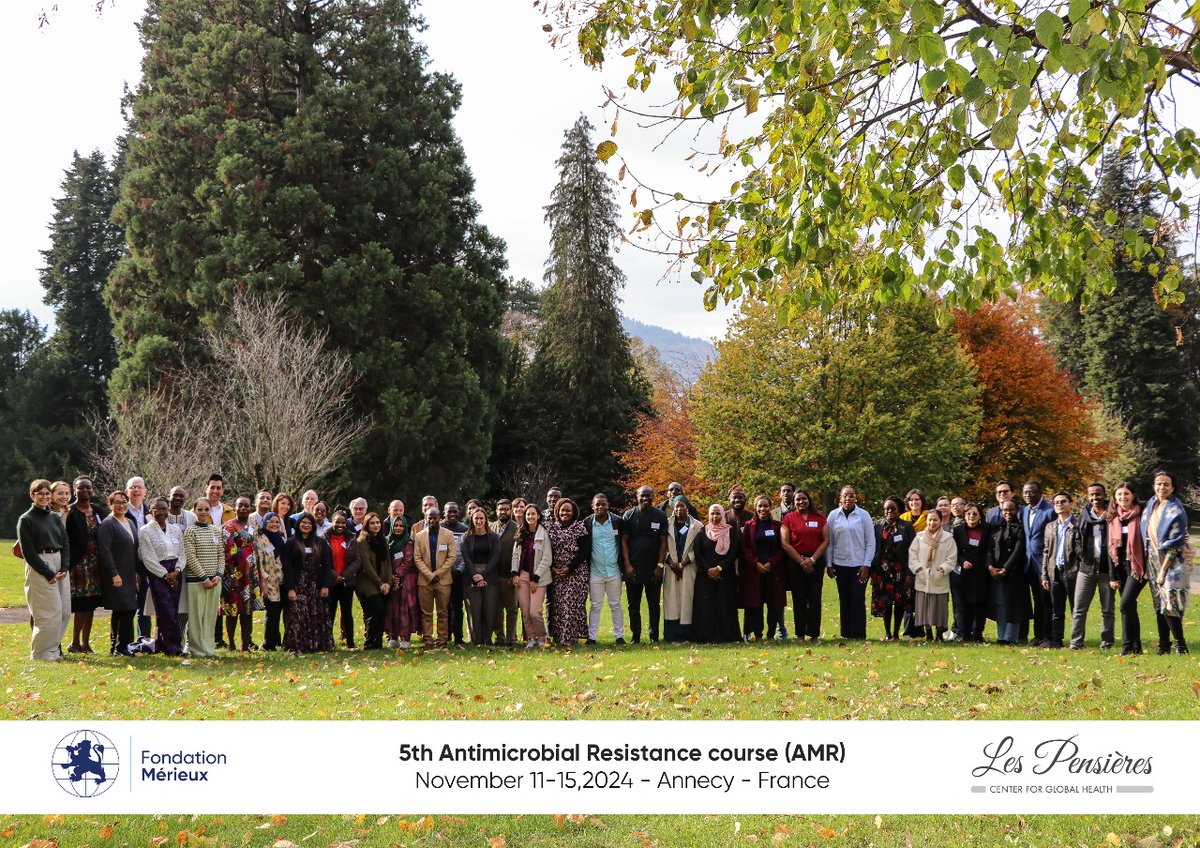 Attend the 5th AMR Course–One Health (Nov 11-15, 2024) at Les Pensières, France. Grateful to learn from global experts &amp; connect with 42 minds from 27 countries. Together, we can safeguard our future! 🤝🌐 <a href="/FlemingFund/">The Fleming Fund</a> <a href="/MerieuxFdn/">Fondation Mérieux</a> <a href="/univ_paris_cite/">Université Paris Cité</a>